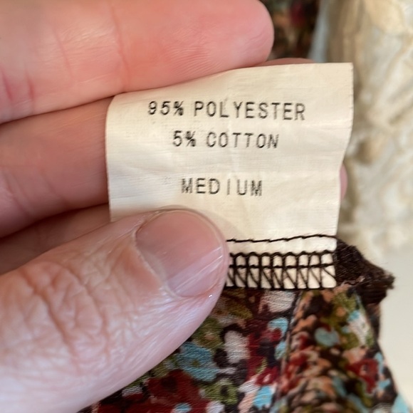 Judith March Anthropologie Women Cardigan Medium Lace Crochet Longline Floral - Picture 10 of 14